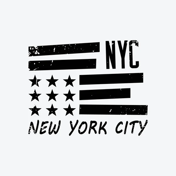 ニューヨークのイラストタイポグラフィ Tシャツのデザインにピッタリ — ストックベクタ