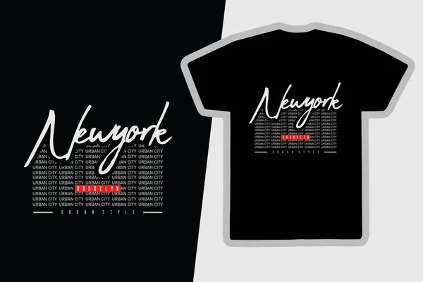 New York Illustration Typography Perfect Designing Shirts Shirts Hoodies Poster — Vector de stock