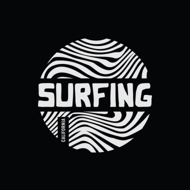 California surfing illustration typography. perfect for designing t-shirts, hoodies, poster, print