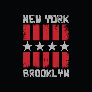New york Brooklyn illustration typography vector t shirt design 