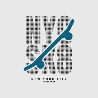 SKATEBOARD çizim tipografisi. Gömlek tasarımı için mükemmel.