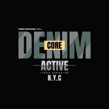 Denim tişörtü ve giysi tasarımı