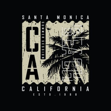CaliforNIA illüstrasyon tipografisi. Gömlek tasarımı için mükemmel.