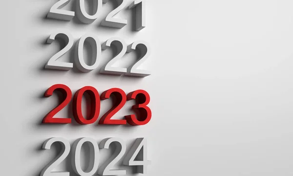 2023 Comienzo 2022 Final Calendario Tiempo Feliz Año Nuevo Elección — Foto de Stock