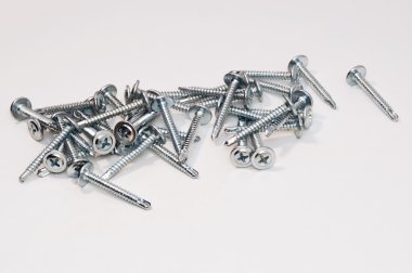 Beyaz üzerinde vida