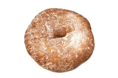 İzole edilmiş taze beyaz ekmek