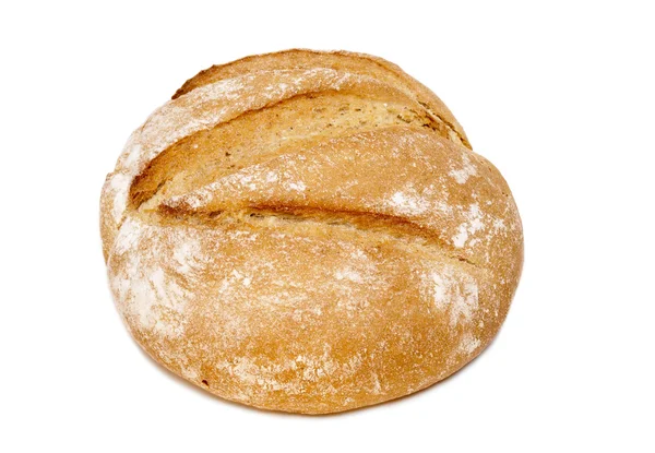 Vers wit brood geïsoleerd — Stockfoto