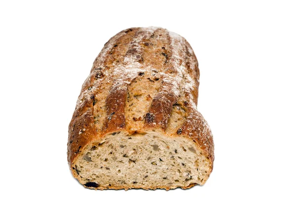 Frisches Brot isoliert — Stockfoto