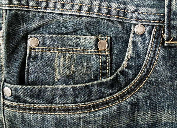 Jeans pocket — Stock Photo, Image