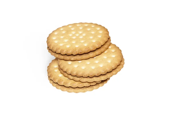 Crackers geïsoleerd op wit — Stockfoto