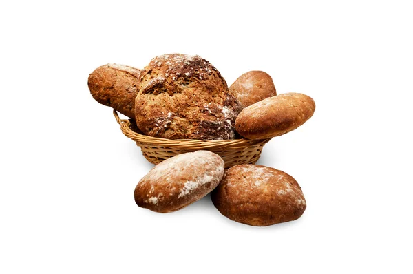 Frisches Weißbrot isoliert — Stockfoto