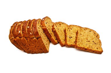 Taze ekmek izole, dilimlenmiş?? ekmek