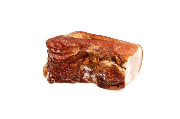 孤立的烟熏的肉 — 图库照片