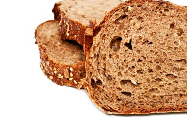 Taze ekmek izole, dilimlenmiş?? ekmek