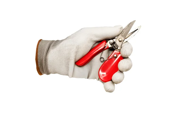 Gray work gloves isolated — Stock Photo, Image