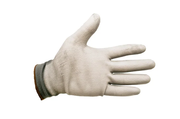 Gray work gloves isolated — Stock Photo, Image