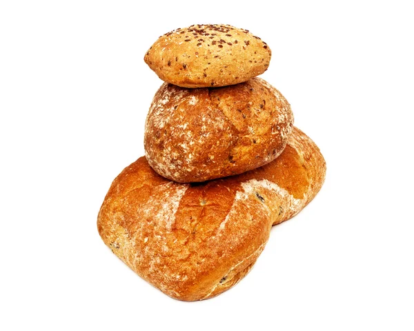 Frisches Brot isoliert — Stockfoto
