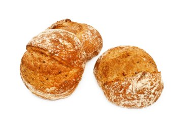 İzole edilmiş taze beyaz ekmek