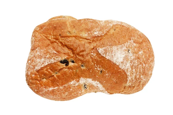 Vers wit brood geïsoleerd — Stockfoto