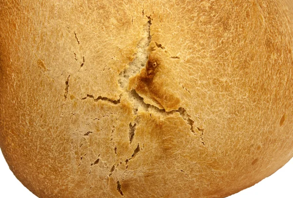 Pão branco fresco isolado — Fotografia de Stock