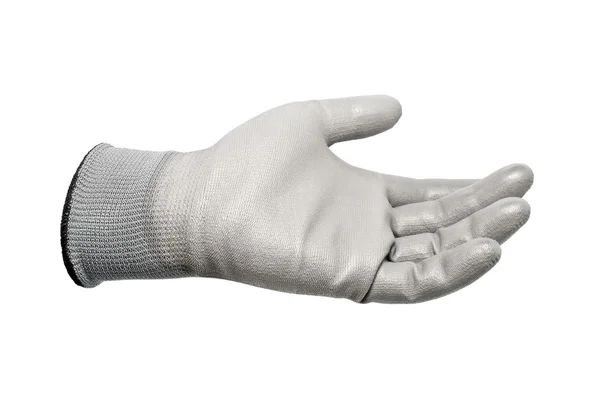 Gray work gloves isolated — Stock Photo, Image