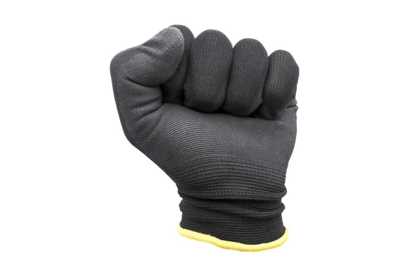 Black work gloves isolated — Stock Photo, Image