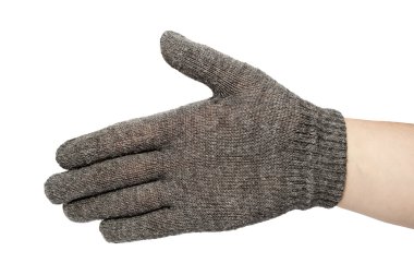 gri eldiven yalıtılmış