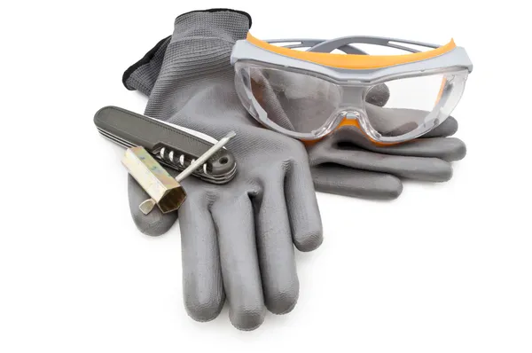 Gloves and tools — Stock Photo, Image