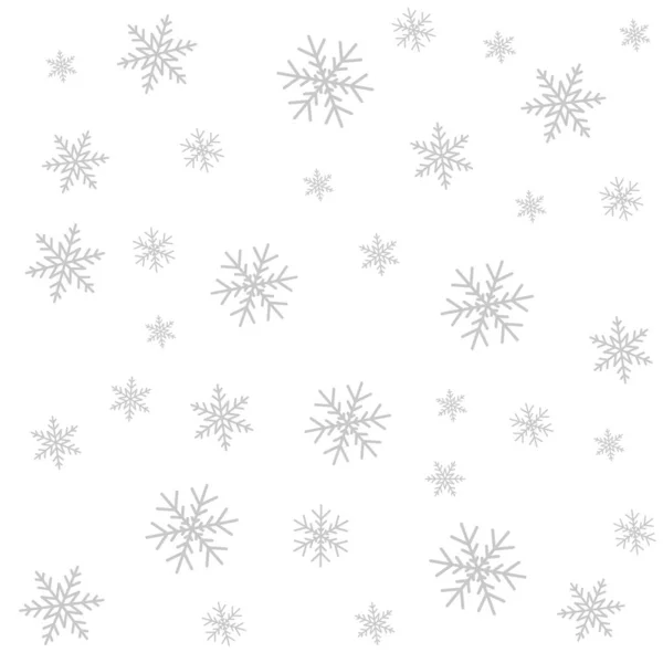 Χριστουγεννιάτικο Φόντο Καλή Χρονιά Νιφάδες Χιονιού Εικονογράφηση Διανύσματος Αφηρημένη Διακοπές — Διανυσματικό Αρχείο