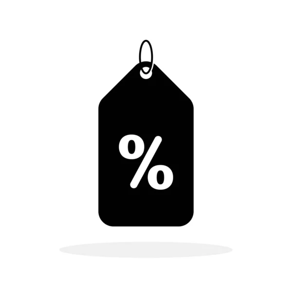 Ícone Tag Oferta Desconto Ícone Percentual Ícone Etiquetas Compras Ícone —  Vetores de Stock