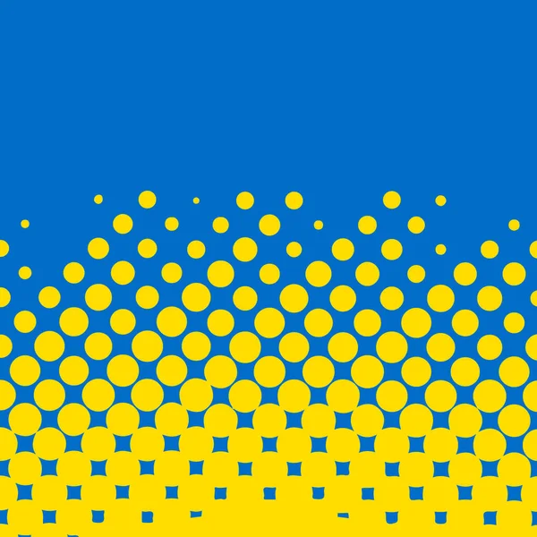 Hintergrund Den Farben Der Ukrainischen Flagge Abstrakter Punktierter Hintergrund Vektorillustration — Stockvektor