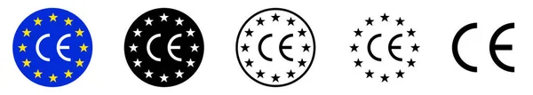 Mark Symbol Symbol Isolated White Background Set Black Vector Icons — стоковий вектор