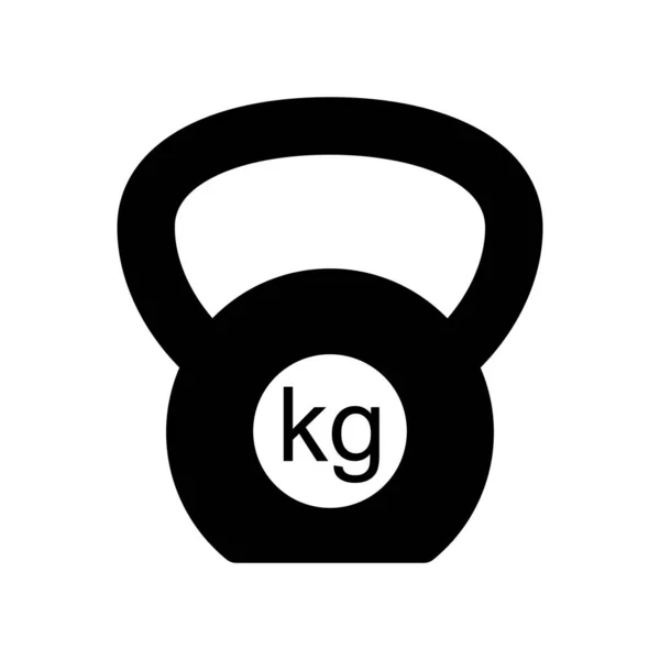 Weight Icon Weight Logo Kettlebell Icon Dumbbell Symbol Flat Style — стоковый вектор