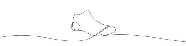 Συνεχής Γραμμή Σχεδίασης Κάλτσες Κάλτσες Ένα Εικονίδιο Γραμμής Μια Γραμμή — Διανυσματικό Αρχείο