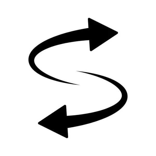 Pfeil Symbol Set Schwarzer Pfeile Vektorillustration Isolierter Pfeil — Stockvektor