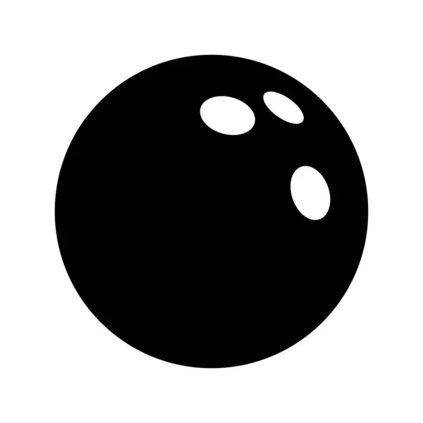 Bowling Ball Icon Bowling Ball Isolated Icon Bowling Ball Symbol — ストックベクタ