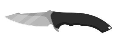 Knife icon. Hunting knife icon. Isolated knife symbol. Vector illustration.