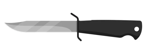 Hunting Knife Cute Knife Isolated White Background Vector Illustration — Image vectorielle