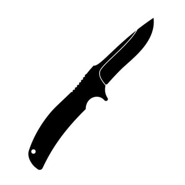 Knife Icon Black Knife Icon Isolated Knife Symbol Vector Illustration - Stok Vektor