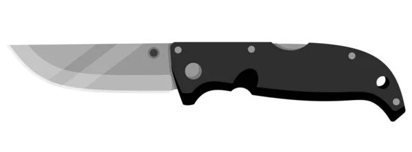 Нож Симпатичный Ножик Белом Фоне Векторная Иллюстрация — стоковый вектор