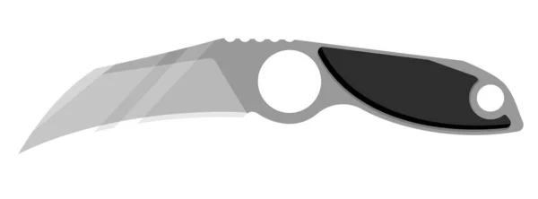 Karambit Knife Cute Karambit Knife Isolated White Background Vector Illustration — Vetor de Stock