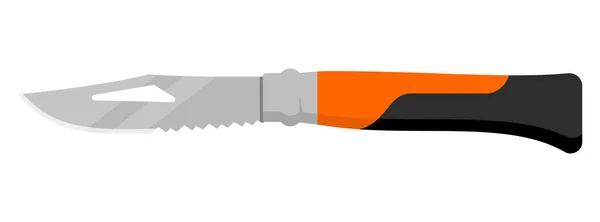 Hunting Knife Cute Knife Isolated White Background Vector Illustration — Stockový vektor