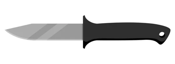 Hunting Knife Cute Knife Isolated White Background Vector Illustration — 图库矢量图片