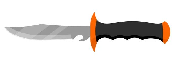 Hunting Knife Cute Knife Isolated White Background Vector Illustration — 图库矢量图片