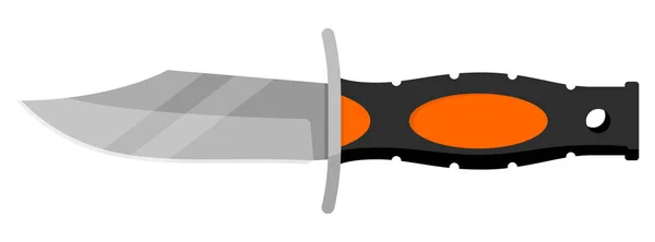 Hunting Knife Cute Knife Isolated White Background Vector Illustration — Stockvektor