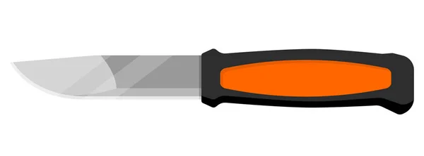 Hunting Knife Cute Knife Isolated White Background Vector Illustration — Vetor de Stock