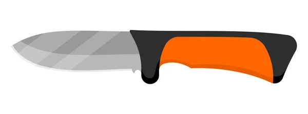 Hunting Knife Cute Knife Isolated White Background Vector Illustration — Stockvector