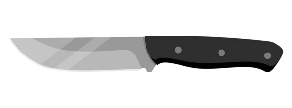 Kitchen Knife Cooking Cute Knife Isolated White Background Vector Illustration — Vetor de Stock