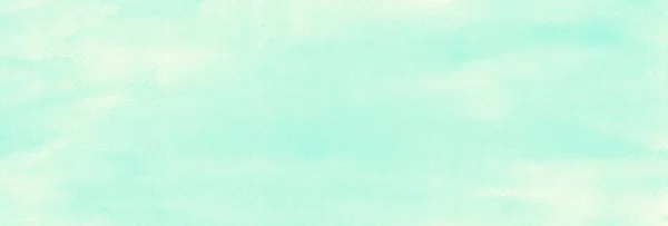 Ανοιχτό Μπλε Παστέλ Ακουαρέλα Ζωγραφική Αφηρημένη Υφή Πανοραμική Φόντο Πανό — Φωτογραφία Αρχείου