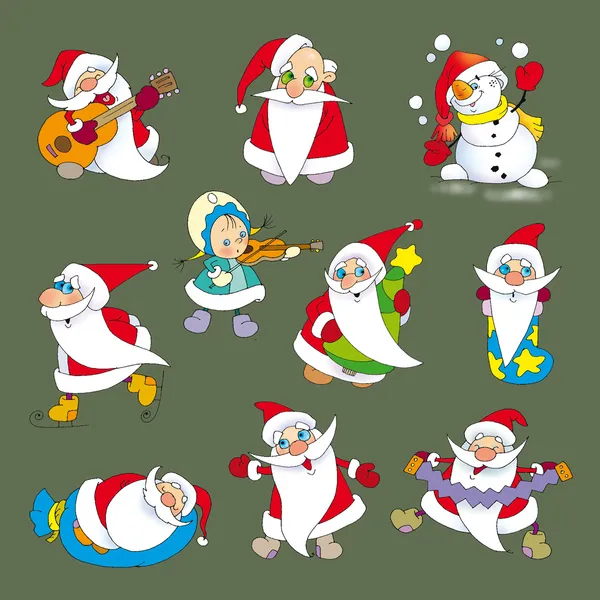 Alegre santa claus Imagen De Stock